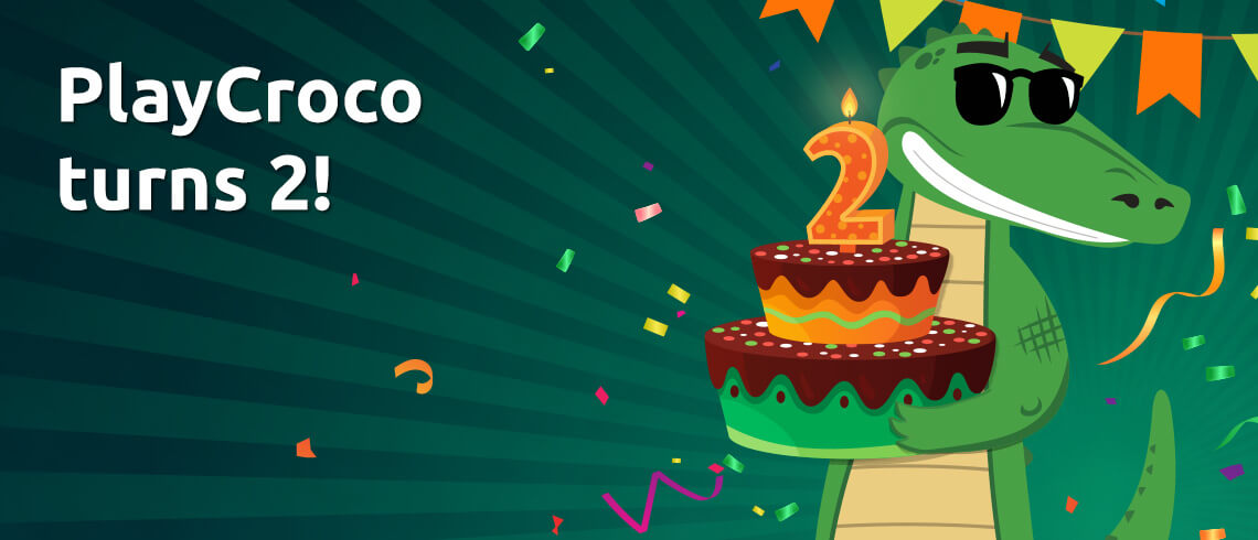 PlayCroco online casino turns 2