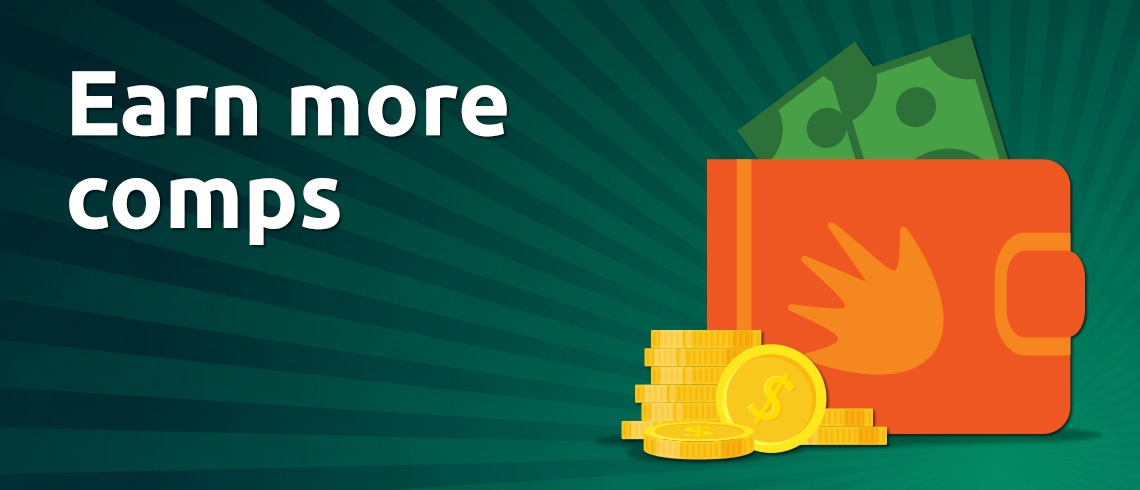 Comp points and real money in wallet 